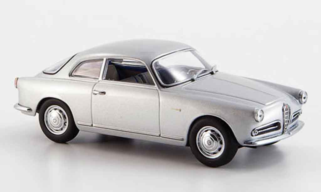 Alfa Romeo Giulietta Sprint 1/43 Minichamps Sprint grijs metallic 1954 modelauto
