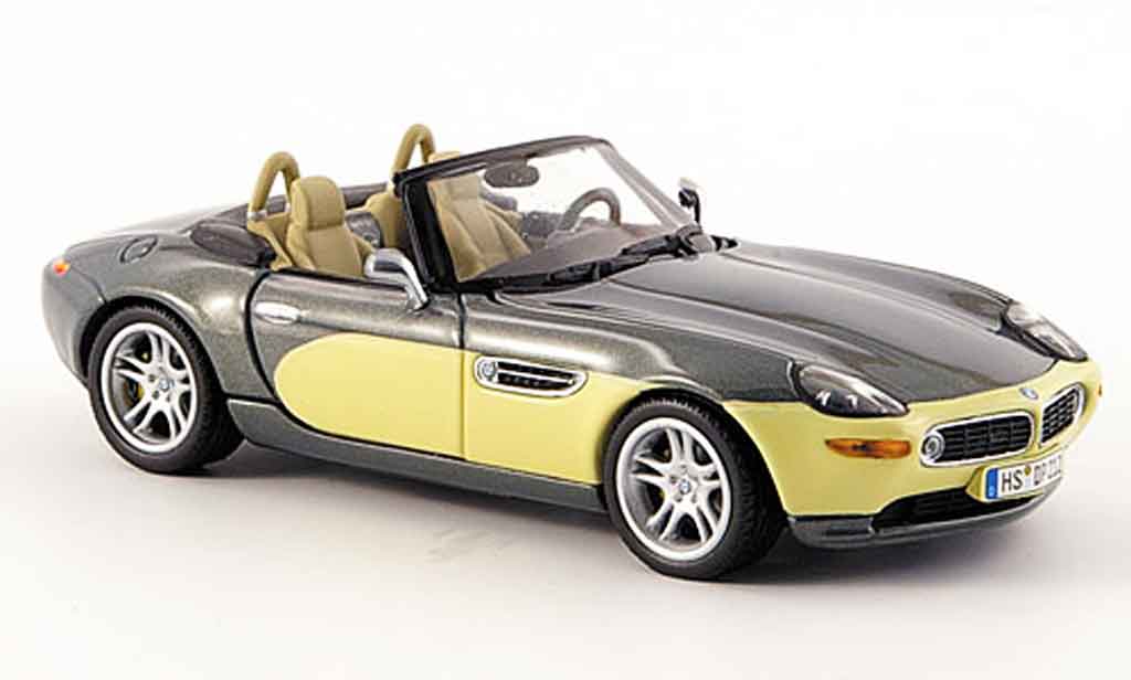 Bmw Z8 1/43 Minichamps grijs beige geoffnetes Verdeck 1999 modelauto