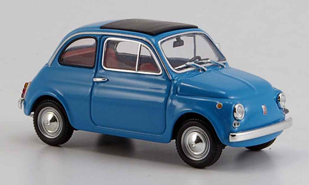 Fiat 500 1/43 Minichamps blauw 1965 modelauto