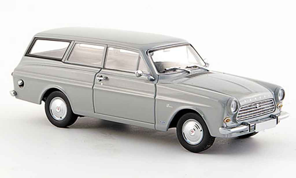 Ford Taunus 1963 1/43 Minichamps 1963 12 M (P 4) Turnier grijs modelauto