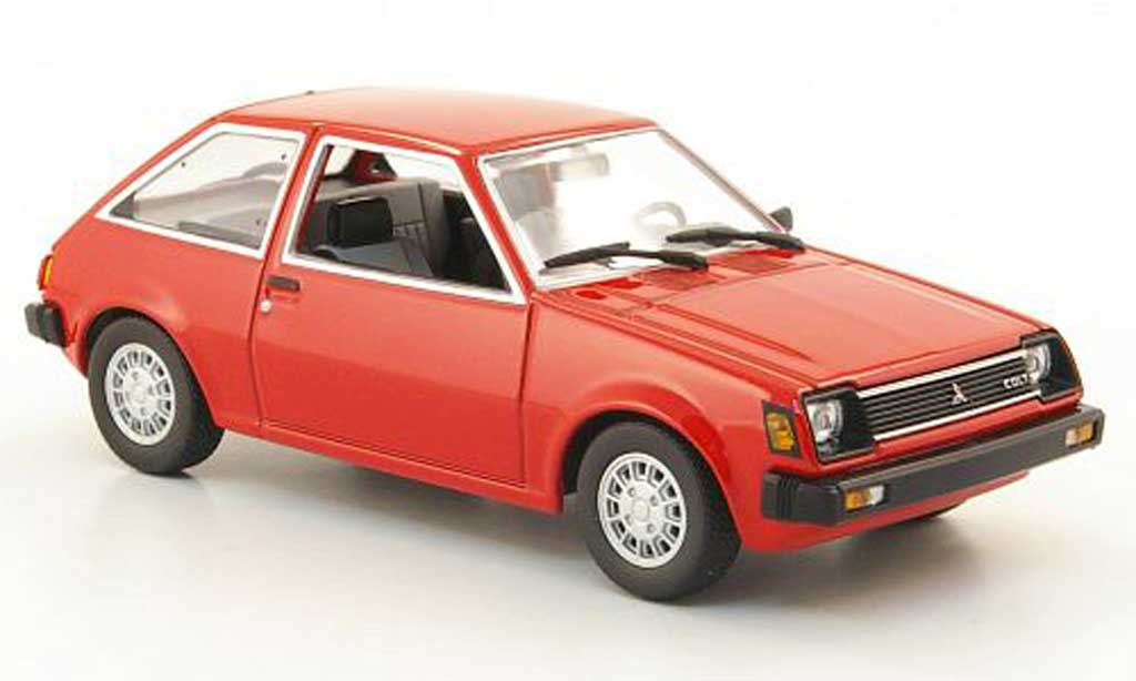 Mitsubishi Colt 1/43 Minichamps rood 1978 modelauto