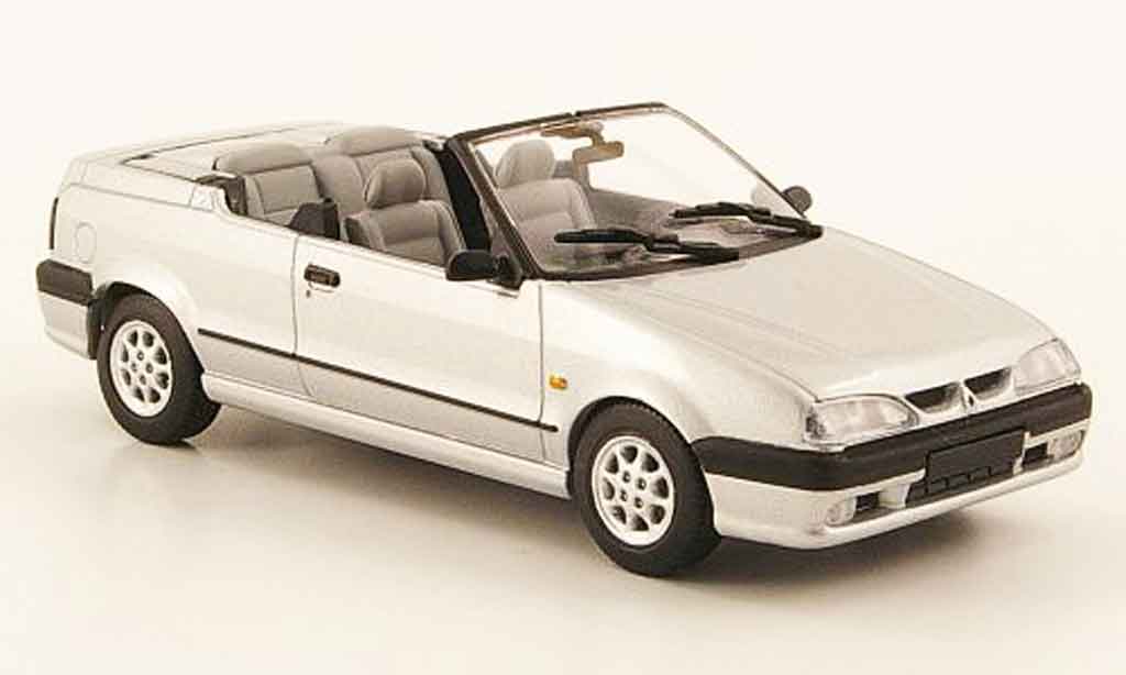 Renault 19 1/43 Minichamps cabriolet grijs metallic 92 modelauto