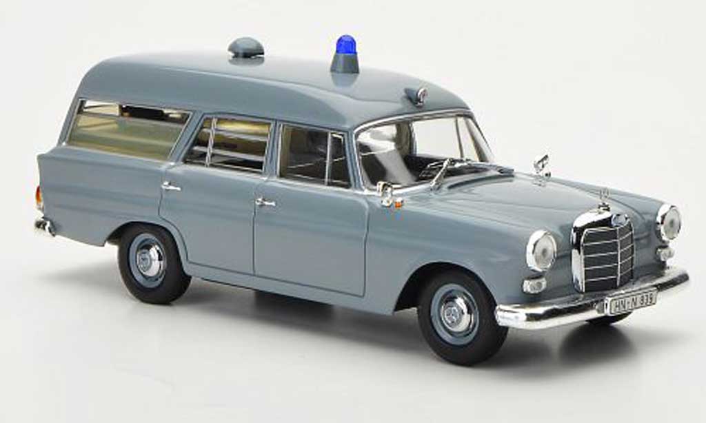 Mercedes 190 1/43 Minichamps Krankentransportwagen Deutsches roodes Kreuz 1961 modelauto