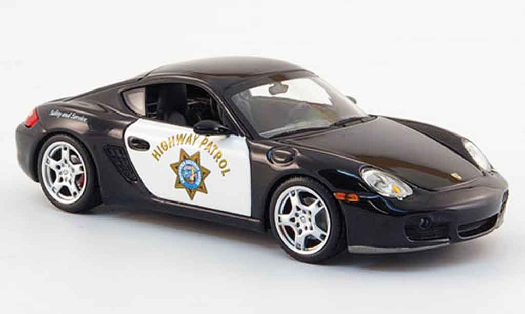 Porsche Cayman S 1/43 Minichamps S Highway Patrol 2007 modelauto