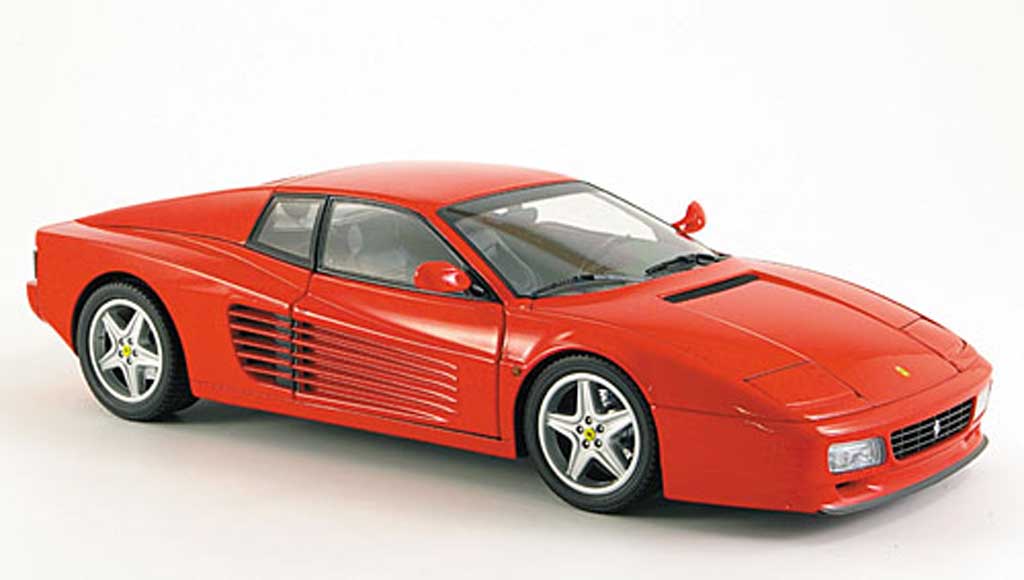 Ferrari Testarossa 512 1/18 Kyosho 512 tr rood 1992 modelauto