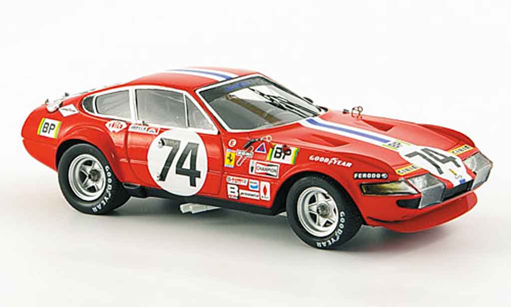 Ferrari 365 GTB/4 1/43 Red Line GTB/4 no.74 sechster platz le mans 1972 modelauto