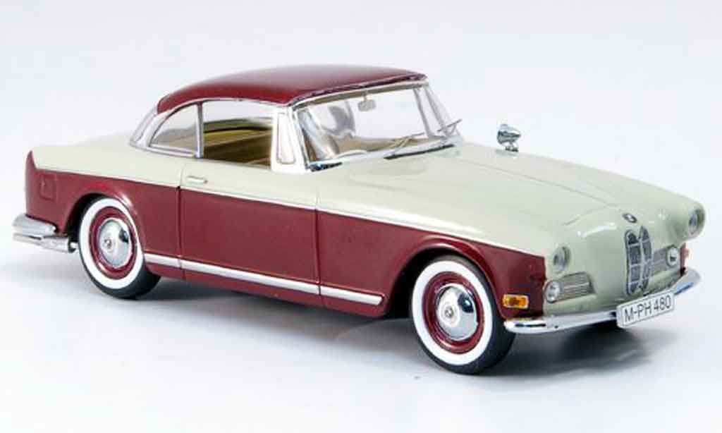 Bmw 503 1/43 Schuco Coupe rood grijs modelauto