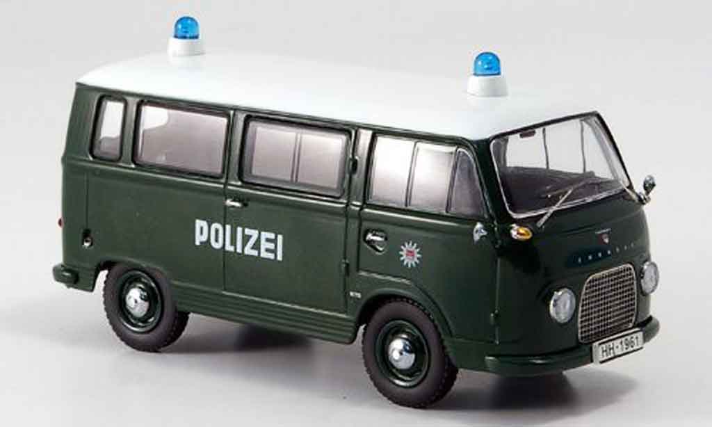 Ford FK 1000 1/43 Schuco 1000 Bus politie Hamburg modelauto