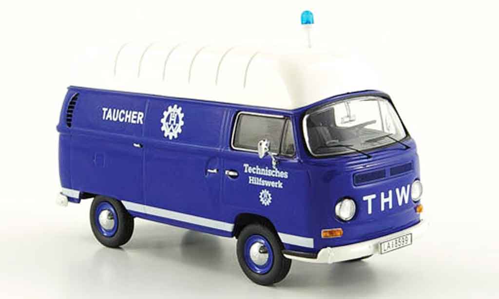 Volkswagen Combi 1/43 Schuco t2a kasten thw taucher hochdach modelauto