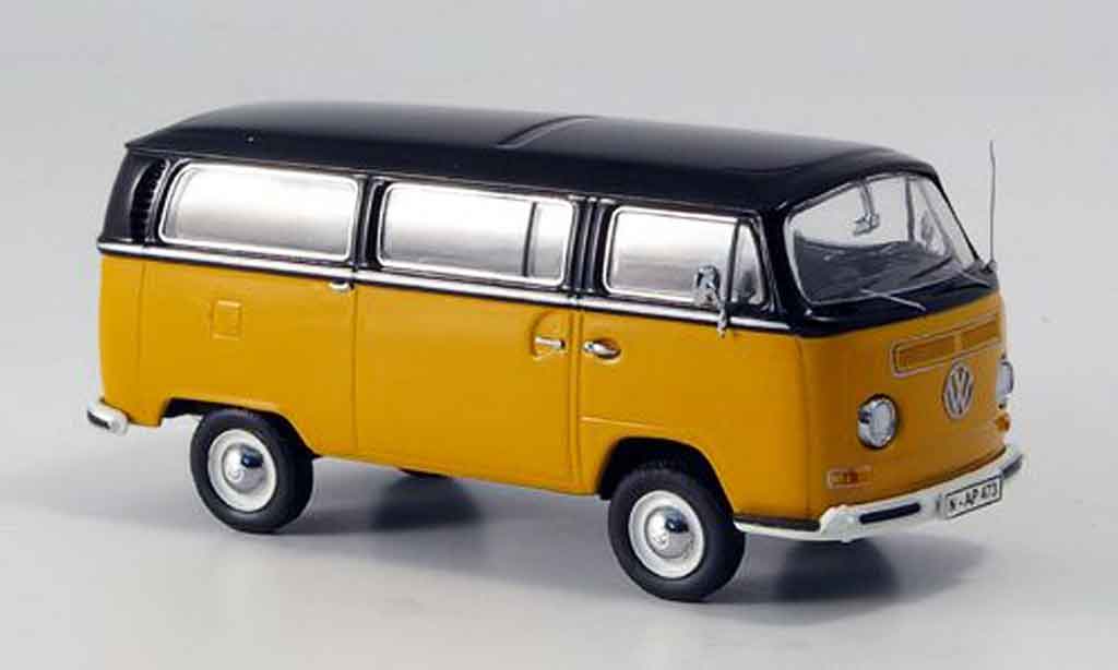 Volkswagen Combi 1/43 Schuco t2a luxusbus oranje zwart modelauto