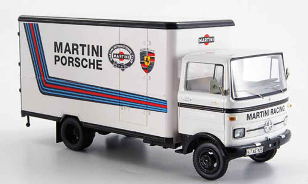 Mercedes LP 608 1/43 Schuco Martini Racing Bestelwagen modelauto