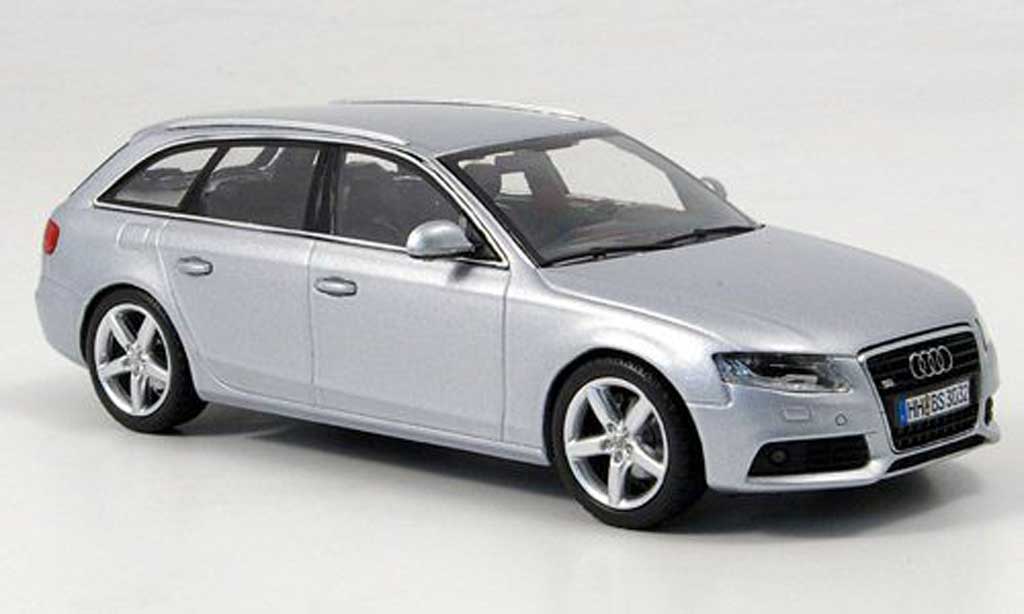 Audi A4 Avant 1/43 Minichamps Avant grijs 2008 modelauto
