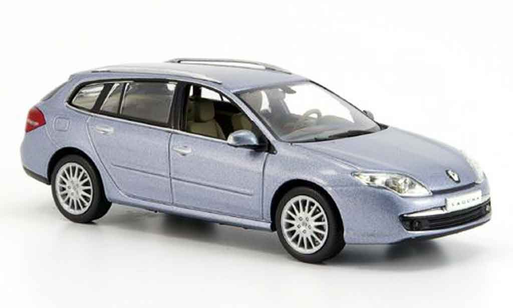 Renault Laguna 1/43 Norev estate grijs metallicblauw 2007 modelauto