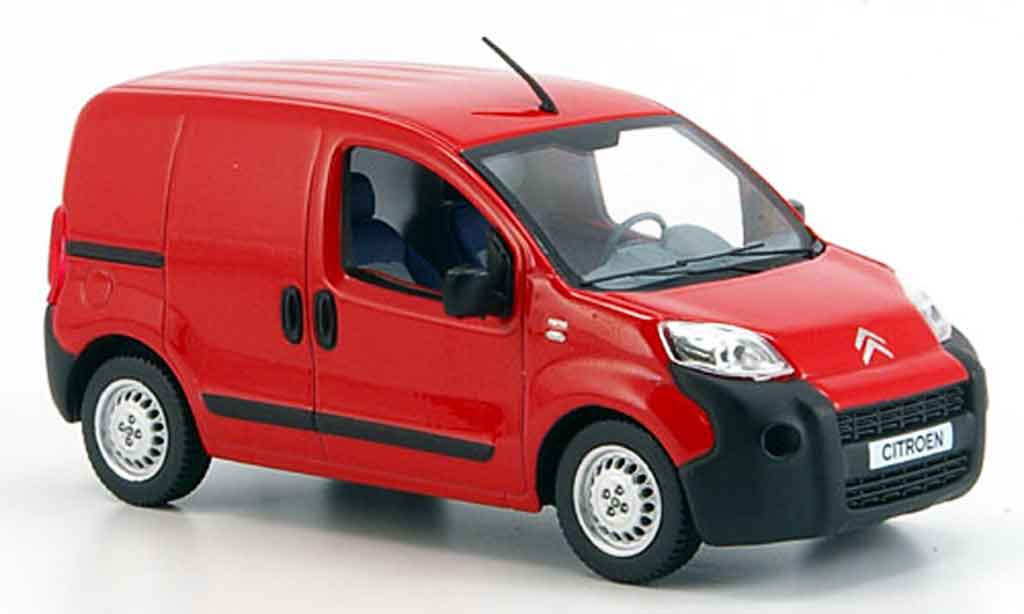 Citroen Nemo 1/43 Norev rood kastenwagen 2008 modelauto