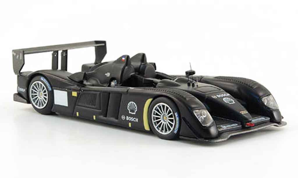 Audi R10 1/43 IXO TDI mattzwart Test Car 24h Le Mans 2007 modelauto