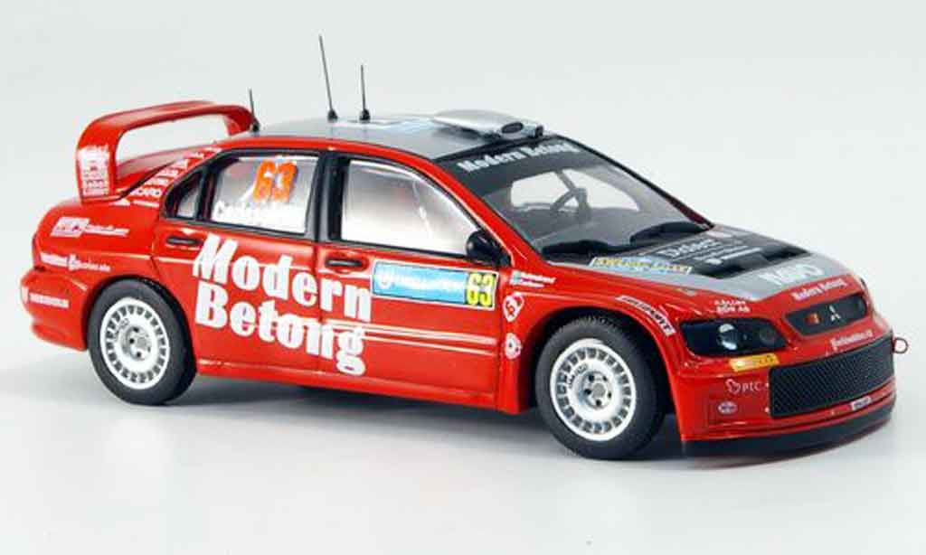 Mitsubishi Lancer Evolution IX 1/43 IXO Evolution IX WRC No.63 Dritter Rally Schweden 2006 modelauto