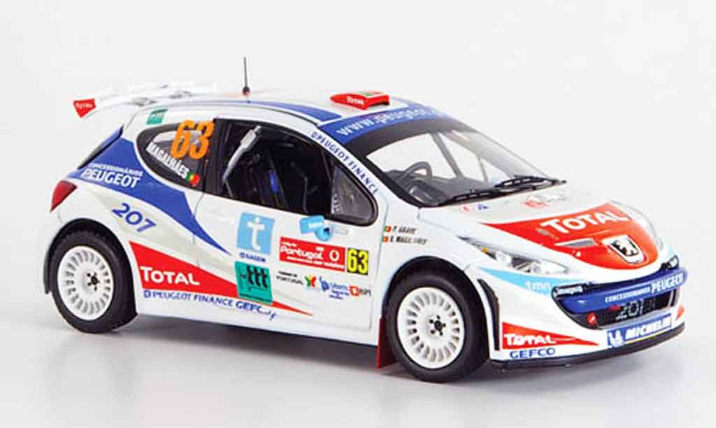 Peugeot 207 S2000 1/43 IXO S2000 no.63 magalhaes rallye portugal 2007 modelauto