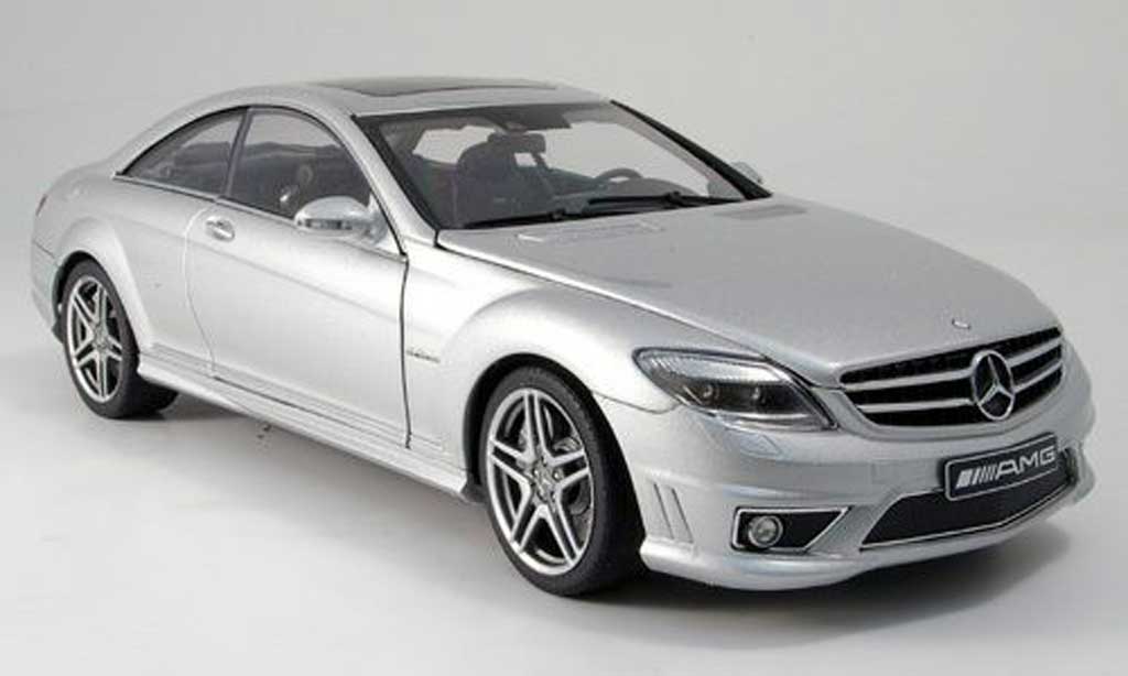 Mercedes Classe CL 1/18 Autoart 63 amg (c 216) grijs avec ledersitzen modelauto