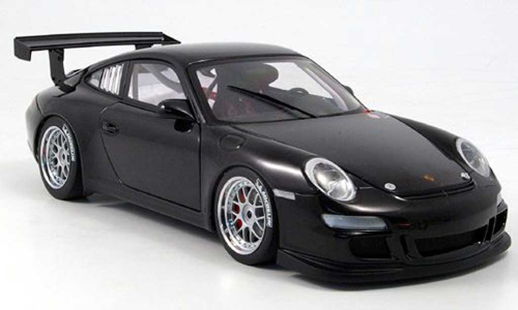 Porsche 997 GT3 CUP 1/18 Autoart GT3 Cup zwart plain body version modelauto