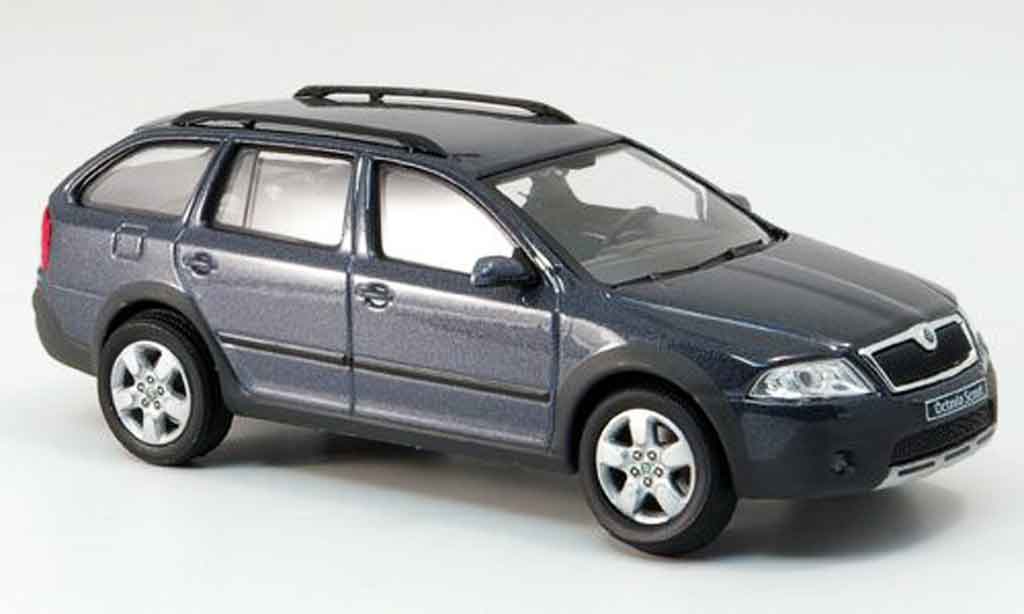 Skoda Octavia 1/43 Abrex combi scout grijs modelauto