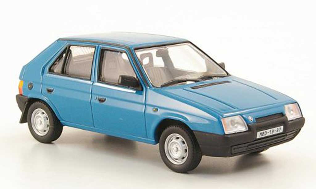 Skoda Favorit 1/43 Abrex 136L blauwgrun 1987 modelauto