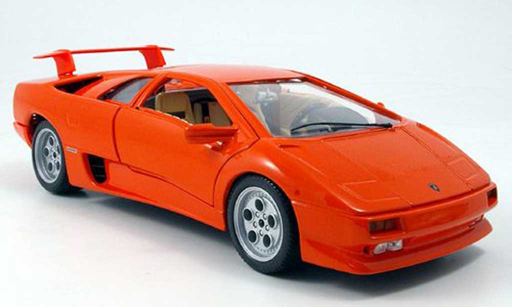 Lamborghini Diablo 1990 1/18 Burago 1990 oranje modelauto