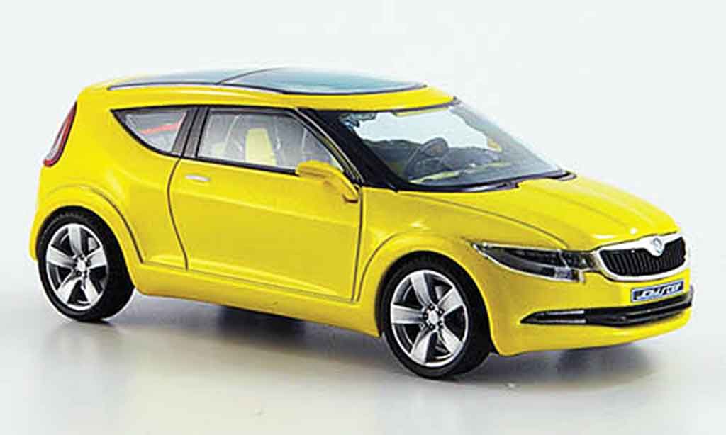 Skoda Joyster 1/43 Abrex concept car geel modelauto
