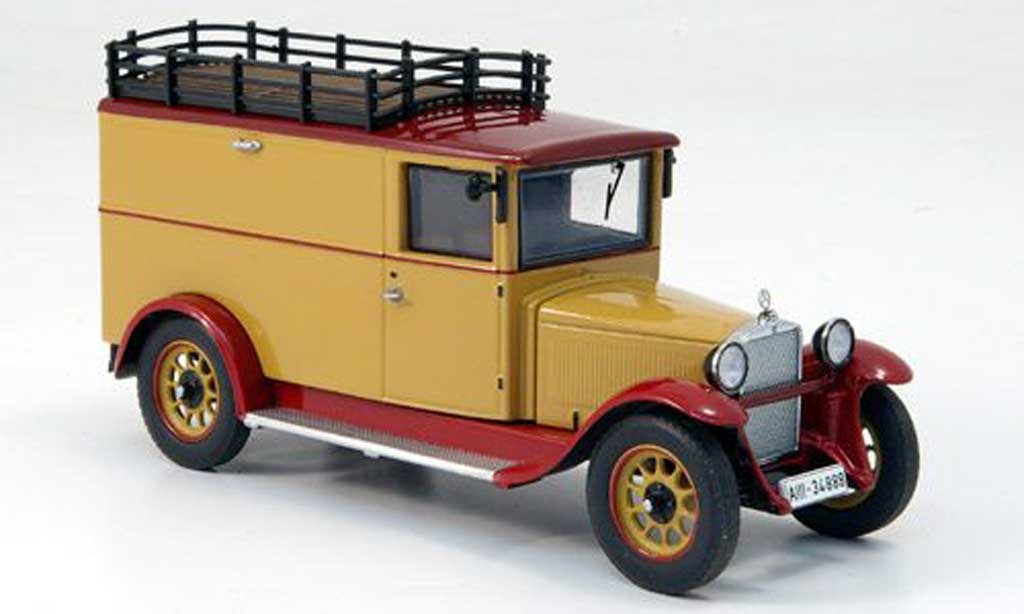 Mercedes L1000 1/43 Premium ClassiXXs Express bruin Bestelwagen avec Gepacktrager modelauto