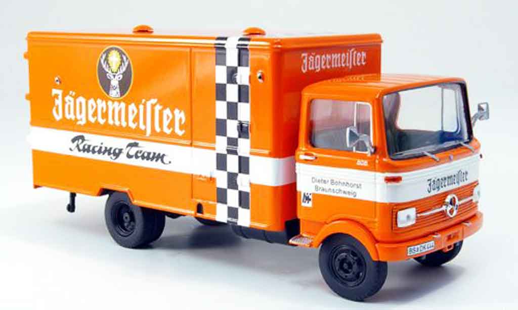 Mercedes LP 608 1/43 Premium Cls Jagermeister Racing Team Koffer LKW modelauto