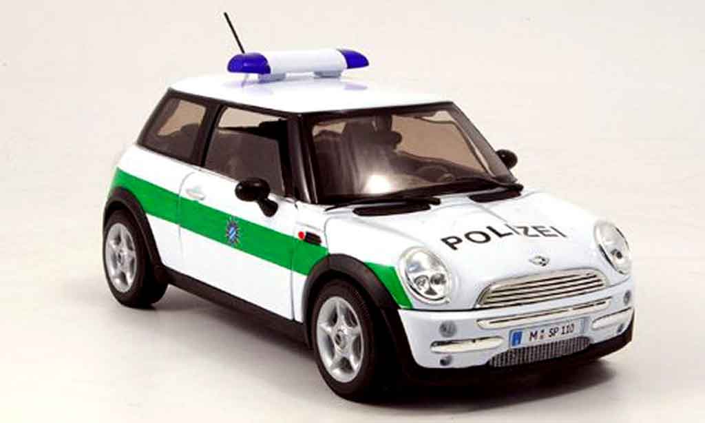 Mini Cooper D 1/18 Welly D polizei deutschland modelauto
