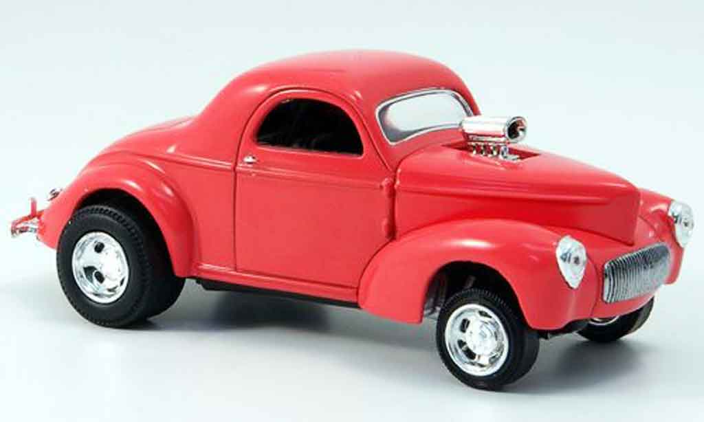 Willys Coupe 1941 1/43 Eagle 1941 Hot Rod rood modelauto