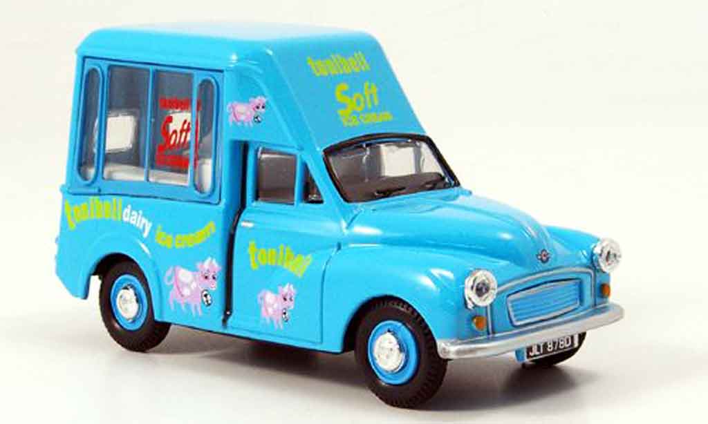 Morris Minor 1/43 Oxford Van blauw Tonibell Hochdach Eiswagen modelauto
