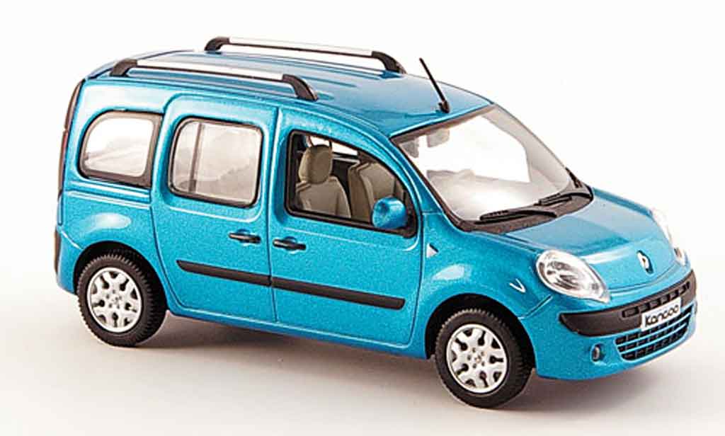 Renault Kangoo 1/43 Norev blauw avec fenstern 2008 modelauto