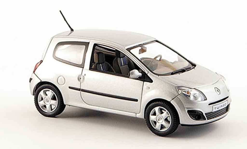 Renault Twingo 1/43 Norev grijs 2007 modelauto
