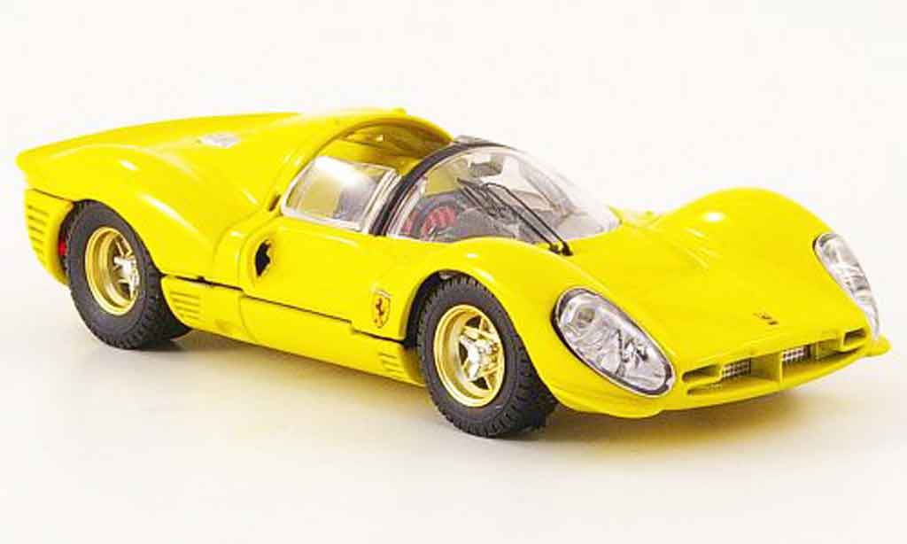 Ferrari 330 P4 1/43 Bang P4 spider geel strassenversion modelauto