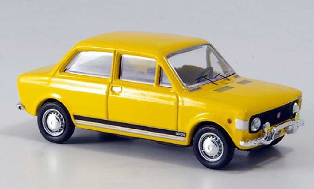 Fiat 128 1/43 Rio Rally geel 1971 modelauto