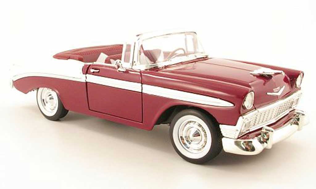 Chevrolet Bel Air 1956 1/18 Yat Ming 1956 lila/wit modelauto