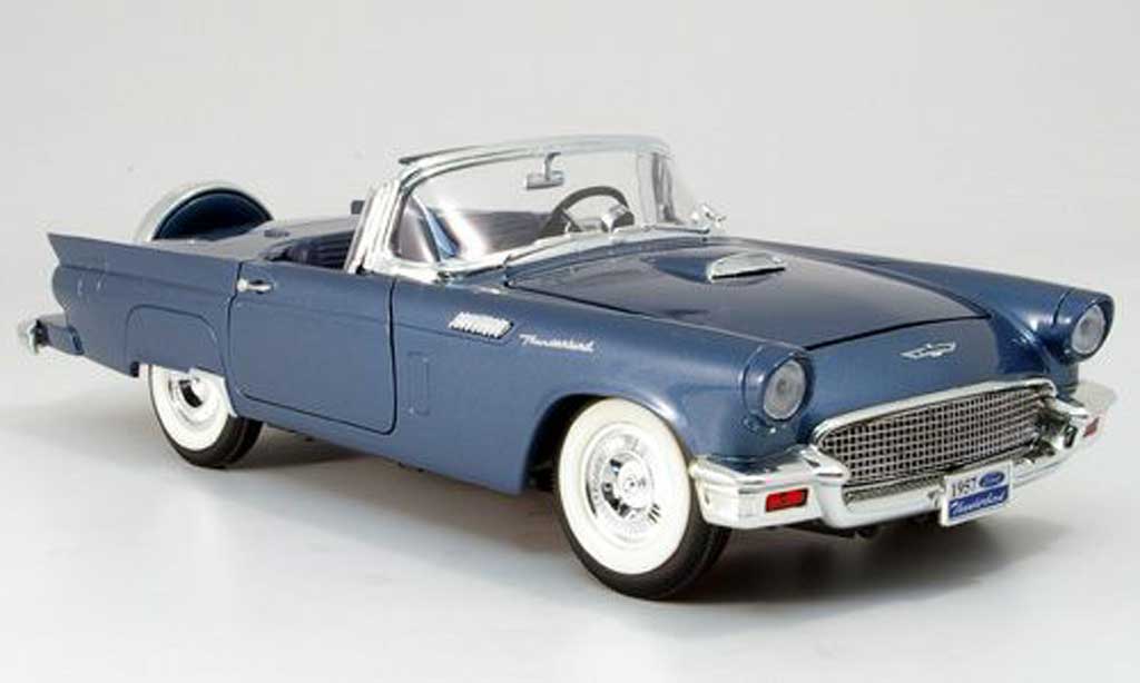 Ford Thunderbird 1957 1/18 Yat Ming 1957 blauw modelauto