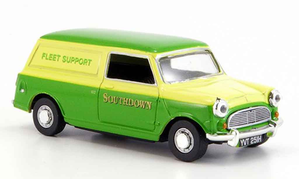 Austin Mini Van 1/43 Oxford grun geel Southdown modelauto