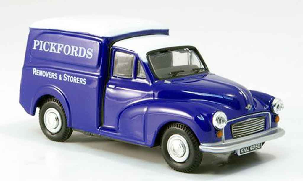 Morris Minor 1/43 Oxford Van blauw Pickfords Kasten modelauto