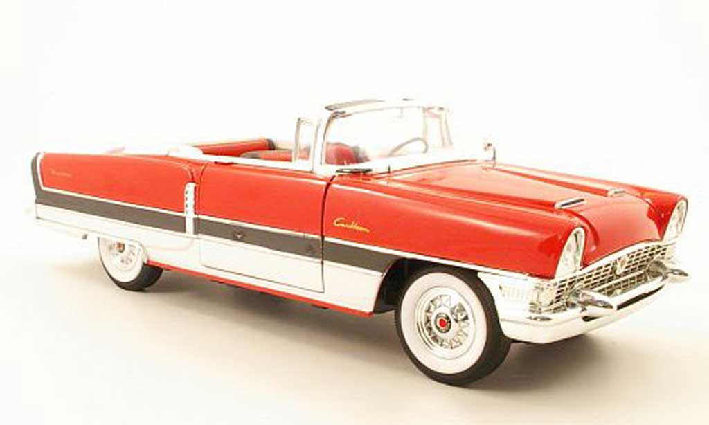 Packard Caribbean 1/18 Yat Ming rood/zwart/wit offen 1955 modelauto