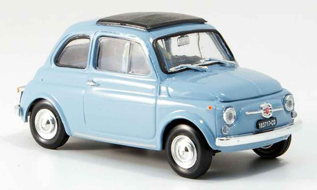 Fiat 500 1/43 Brumm F himmelblauw avec capote Faltdach 1965 modelauto