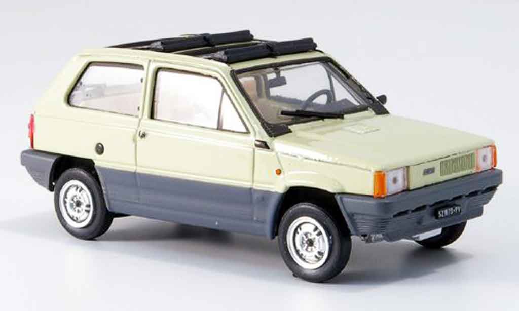 Fiat Panda 1/43 Brumm 45 beige geoffnetes Doppelfaltdach 1981 modelauto