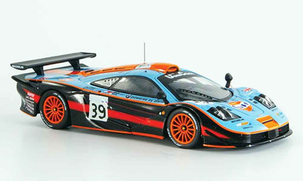 McLaren F1 1/43 IXO GTR No.39 GULF Bellm Gilbert Sekiya Le Mans 1997 modelauto
