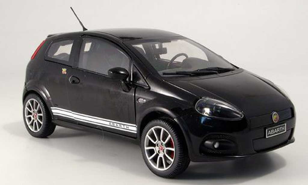 Fiat Grande Punto Abarth 1/18 Mondo Motors Abarth ss zwart modelauto
