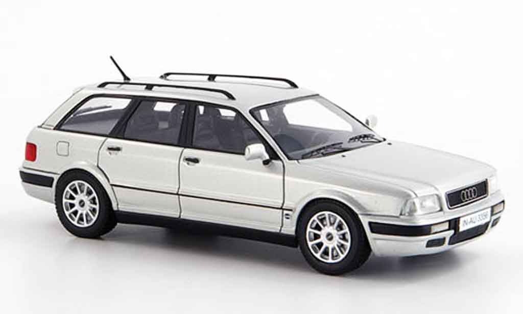 Audi 80 1/43 Neo (B 4) Avant grijs metallic modelauto