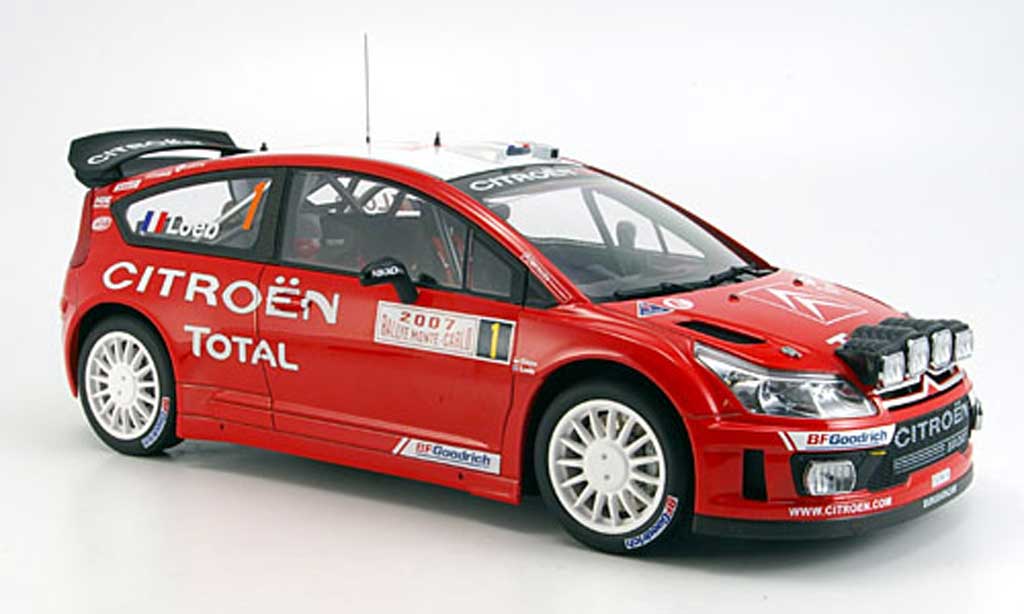 Citroen C4 WRC 1/18 Autoart WRC no.1 loeb/elena sieger monte carlo 2007 modelauto