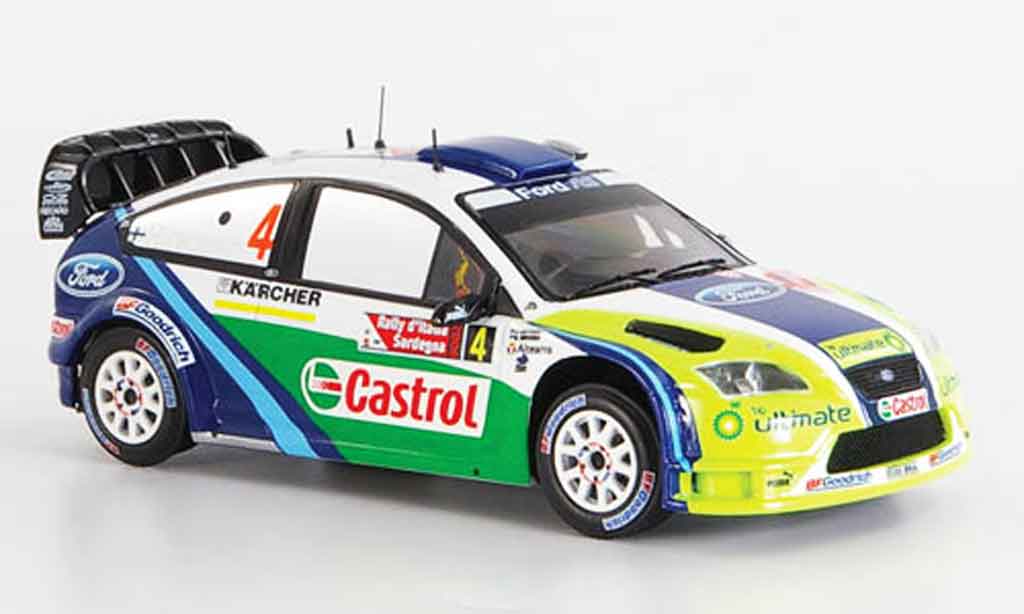Ford Focus RS WRC 1/43 IXO RS WRC No.4 BP Hirvonen Lehtinen Zweiter 2006 modelauto