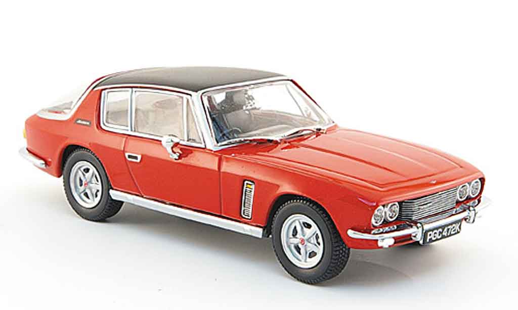 Jensen MK3 1/43 Oxford Interceptor rood zwart modelauto