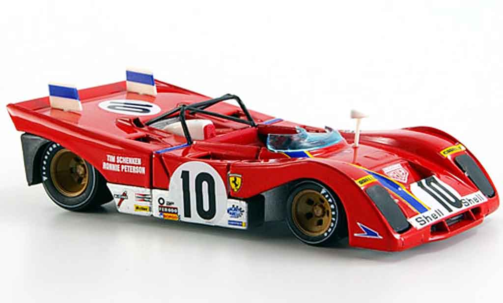 Ferrari 312 PB 1/43 Brumm PB no.10 peterson schenken brands hatch 1972 modelauto